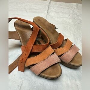 Eric Michael Orange and Pink Sandals